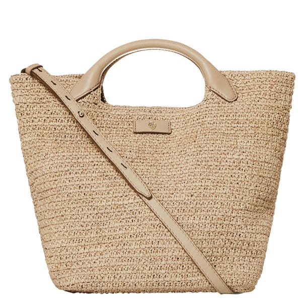 Helen Kaminski Cassia Small Basket Bag in Nougat Tan Strap View